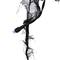 4ft. Pre-Lit Purple LED Halloween Black Gauze Drape Lights